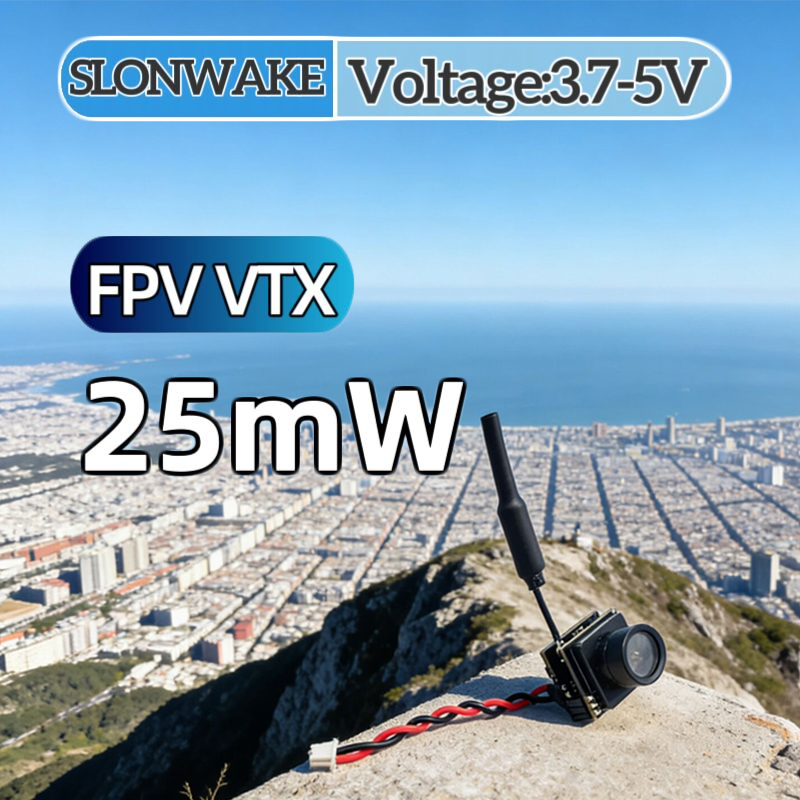 Rc Transmitter Drone - SLONWAKE FPV 25mW Simulasi Daya VTX