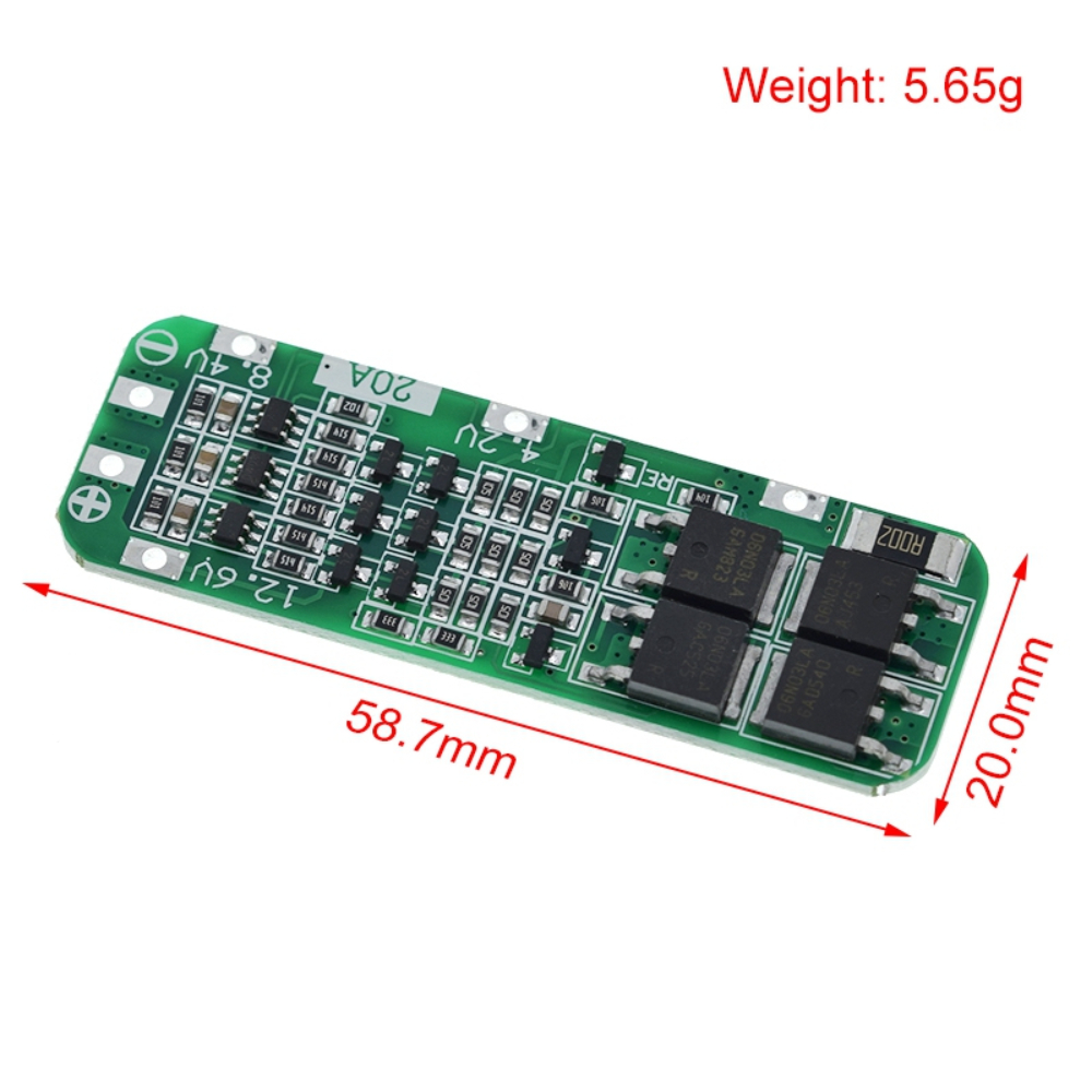 Lipo Battery Charger - Papan pelindung BMS PCB pengisi daya