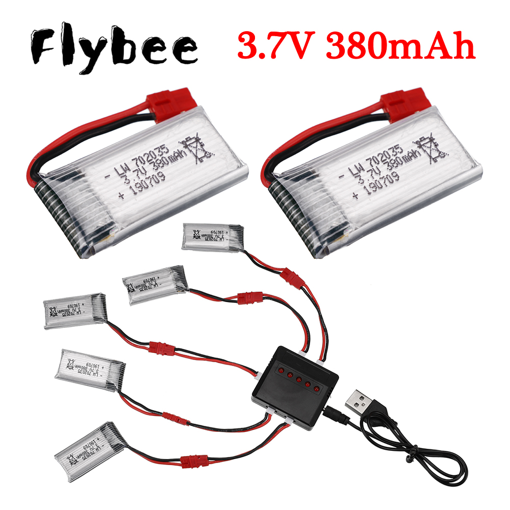 Lipo Battery Charger - Baterai Lipo 3.7V 380mAh dengan pengisi