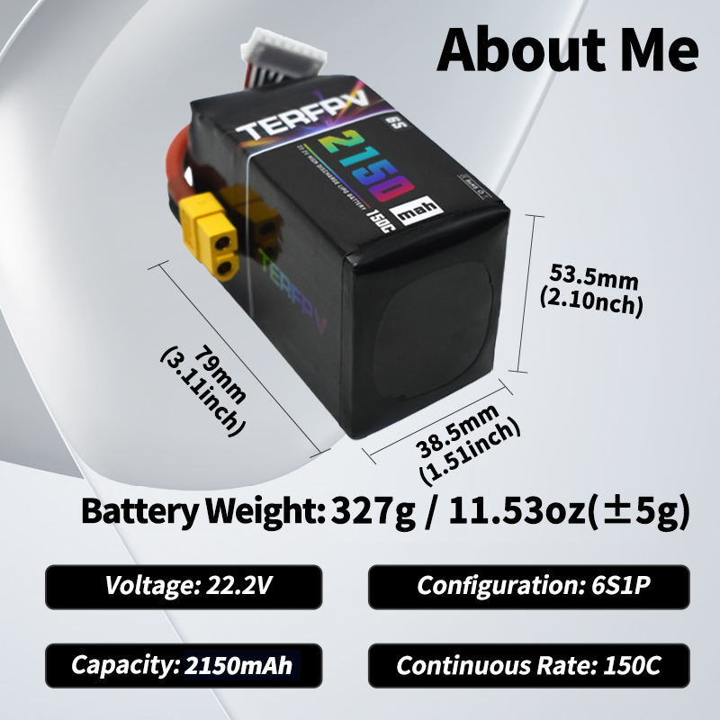 Baterai Lipo TERFPV 6S 22.2V 1 - Drone Rcs ulasan dan harga