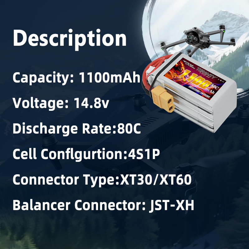 TERANTY 4S 1100MAh 80C/160C Ba - Drone Rcs ulasan dan harga