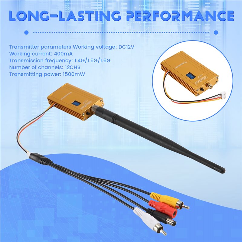 A48U 1.5G 1.5W FPV VTX 12CH 15 - Rc Transmitter Drone ulasan dan harga