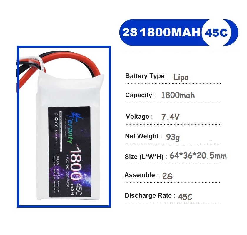 2 buah 7.4V Lipo 2S baterai 15 - Drone Rcs ulasan dan harga