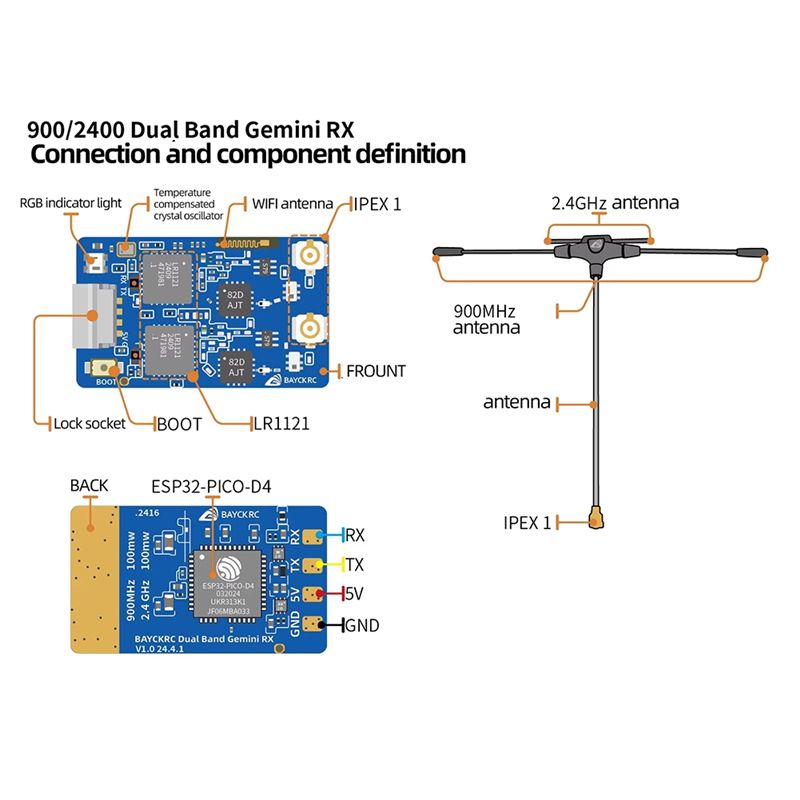 B78B-900Mhz 2.4Ghz 915M ELRS R - Drone Rcs ulasan dan harga